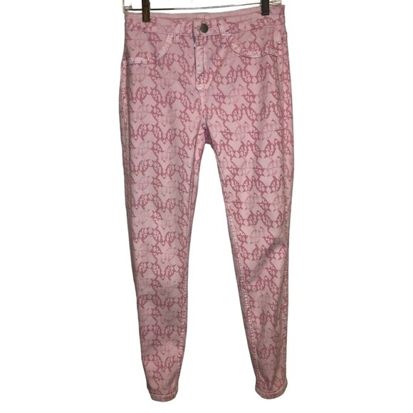 Tribal Jeans Pink Reversible Pink Print Women’s Size 6 - Picture 1 of 7